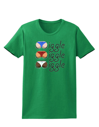 Wiggle Wiggle Wiggle - Twerk Color Womens Dark T-Shirt