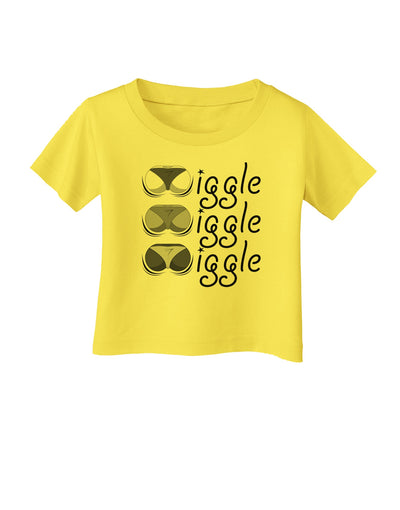 Wiggle Wiggle Wiggle - Twerk Infant T-Shirt-Infant T-Shirt-TooLoud-Yellow-06-Months-Davson Sales