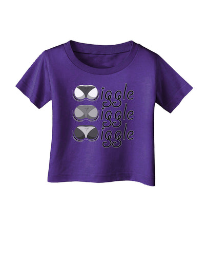 Wiggle Wiggle Wiggle - Twerk Infant T-Shirt Dark-Infant T-Shirt-TooLoud-Purple-06-Months-Davson Sales