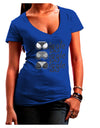 Wiggle Wiggle Wiggle - Twerk Juniors V-Neck Dark T-Shirt-Womens V-Neck T-Shirts-TooLoud-Royal-Blue-Juniors Fitted Small-Davson Sales