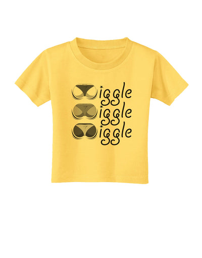 Wiggle Wiggle Wiggle - Twerk Toddler T-Shirt-Toddler T-Shirt-TooLoud-Yellow-2T-Davson Sales