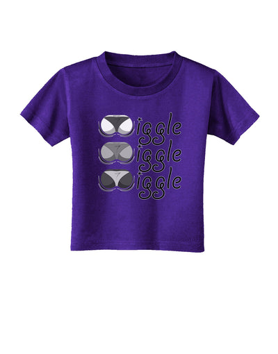 Wiggle Wiggle Wiggle - Twerk Toddler T-Shirt Dark-Toddler T-Shirt-TooLoud-Purple-2T-Davson Sales