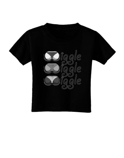 Wiggle Wiggle Wiggle - Twerk Toddler T-Shirt Dark-Toddler T-Shirt-TooLoud-Black-2T-Davson Sales