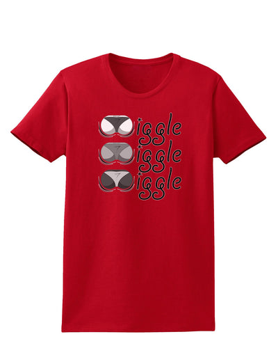 Wiggle Wiggle Wiggle - Twerk Womens Dark T-Shirt-Womens T-Shirt-TooLoud-Red-X-Small-Davson Sales