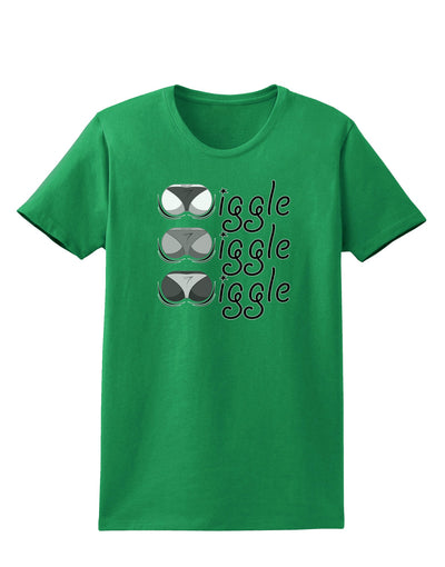 Wiggle Wiggle Wiggle - Twerk Womens Dark T-Shirt-Womens T-Shirt-TooLoud-Kelly-Green-X-Small-Davson Sales