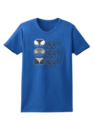 Wiggle Wiggle Wiggle - Twerk Womens Dark T-Shirt-Womens T-Shirt-TooLoud-Royal-Blue-X-Small-Davson Sales