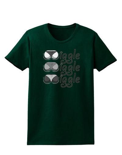 Wiggle Wiggle Wiggle - Twerk Womens Dark T-Shirt-Womens T-Shirt-TooLoud-Forest-Green-Small-Davson Sales