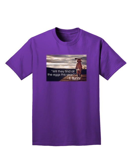 Will They Find the Eggs - Easter Bunny Adult Dark T-Shirt by TooLoud-Mens T-Shirt-TooLoud-Purple-Small-Davson Sales