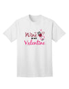 Wine Is My Valentine Adult T-Shirt-unisex t-shirt-TooLoud-White-Small-Davson Sales