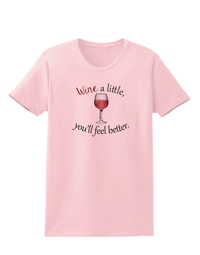 Wine a Little Womens T-Shirt by TooLoud-Womens T-Shirt-TooLoud-PalePink-X-Small-Davson Sales