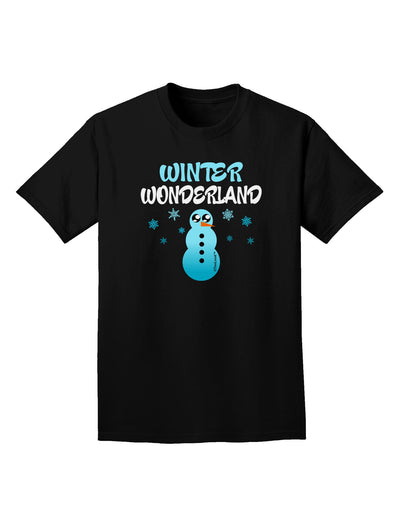 Winter Wonderland Snowman Adult Dark T-Shirt-Mens T-Shirt-TooLoud-Black-Small-Davson Sales