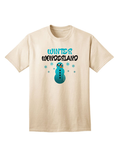 Winter Wonderland Snowman Adult T-Shirt-Mens T-Shirt-TooLoud-Natural-Small-Davson Sales