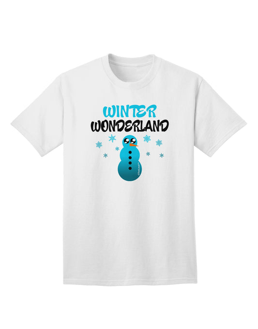 Winter Wonderland Snowman Adult T-Shirt-Mens T-Shirt-TooLoud-White-Small-Davson Sales