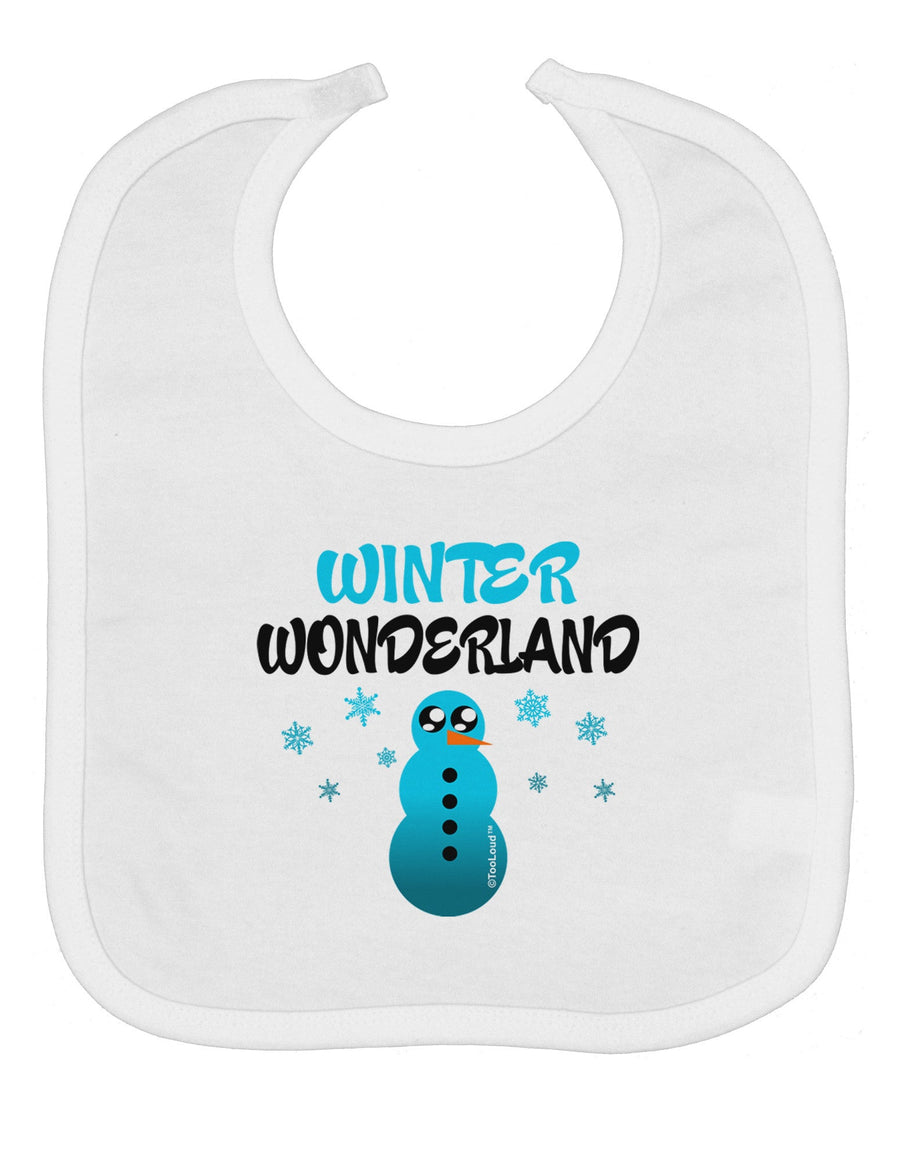 Winter Wonderland Snowman Baby Bib