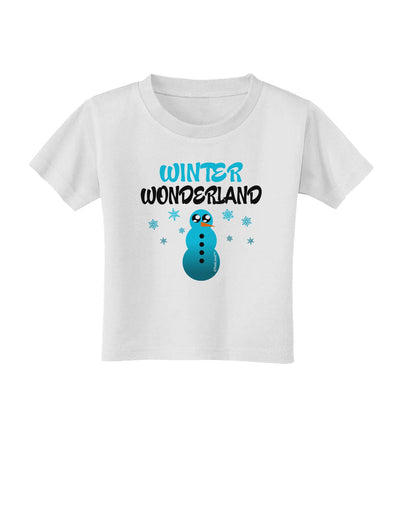 Winter Wonderland Snowman Toddler T-Shirt-Toddler T-Shirt-TooLoud-White-2T-Davson Sales