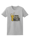 Wishin you were Beer Womens T-Shirt-Womens T-Shirt-TooLoud-AshGray-X-Small-Davson Sales