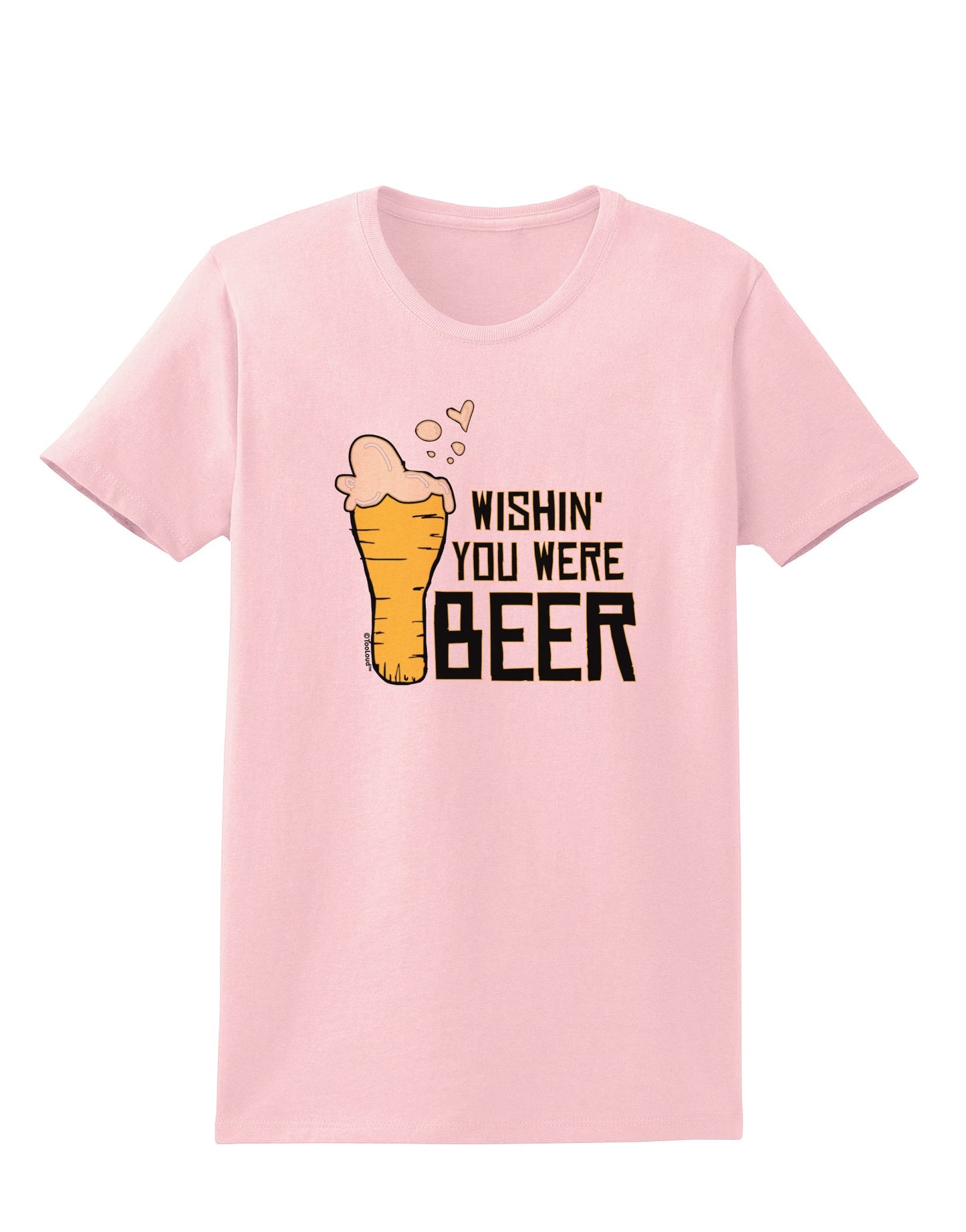 Wishin you were Beer Womens T-Shirt-Womens T-Shirt-TooLoud-PalePink-X-Small-Davson Sales
