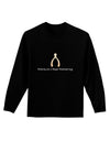 Wishing You a Happy Thanksgiving Wishbone Adult Long Sleeve Dark T-Shirt-TooLoud-Black-Small-Davson Sales