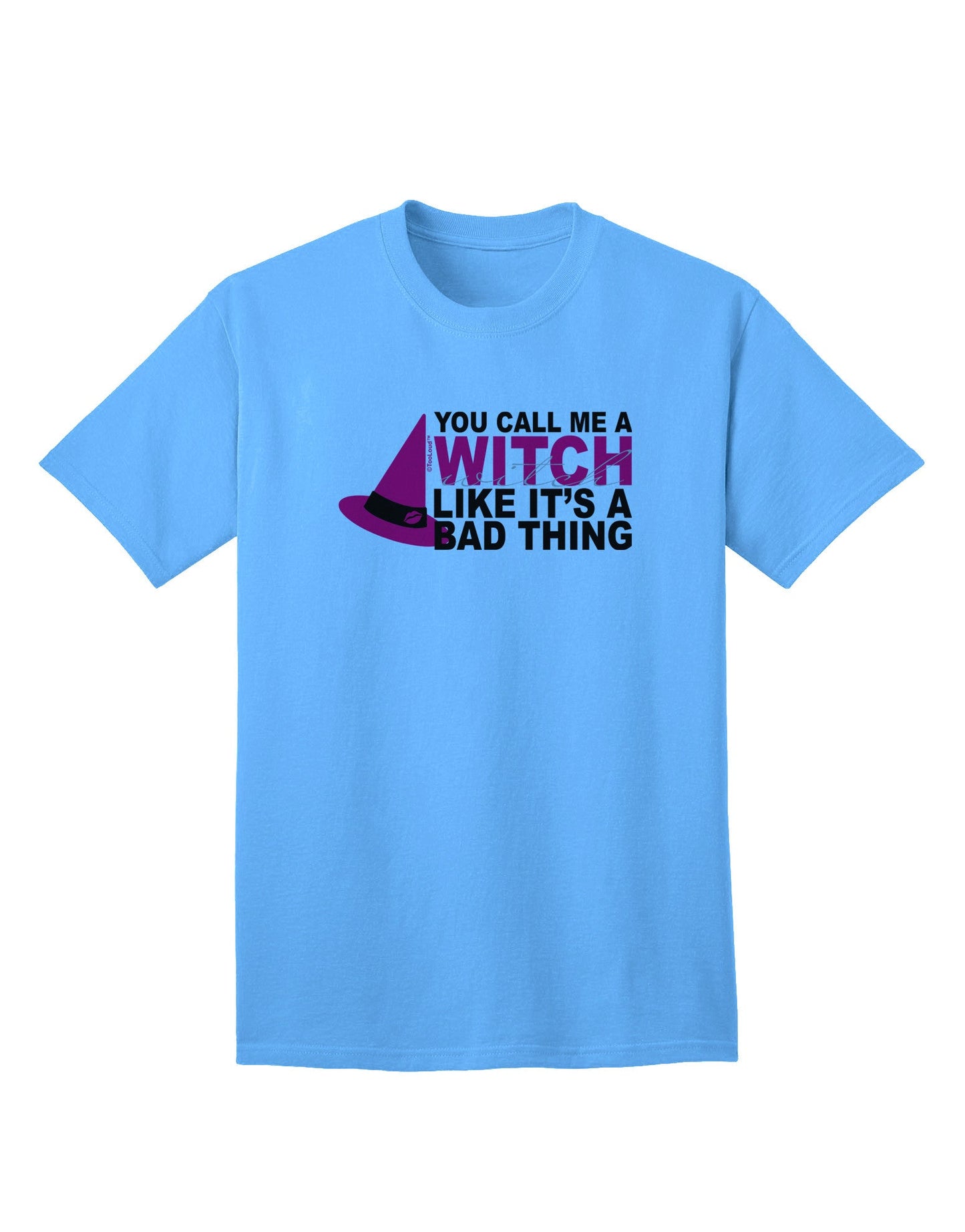 Witch - Bad Thing Hat Adult T-Shirt-Mens T-Shirt-TooLoud-Aquatic-Blue-Small-Davson Sales