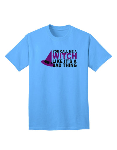 Witch - Bad Thing Hat Adult T-Shirt-Mens T-Shirt-TooLoud-Aquatic-Blue-Small-Davson Sales