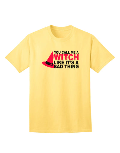 Witch - Bad Thing Hat Adult T-Shirt-Mens T-Shirt-TooLoud-Yellow-Small-Davson Sales