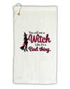 Witch - Bad Thing Micro Terry Gromet Golf Towel 16 x 25 inch-Golf Towel-TooLoud-White-Davson Sales