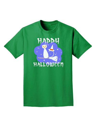 Witch Cat Adult Dark T-Shirt-Mens T-Shirt-TooLoud-Kelly-Green-Small-Davson Sales