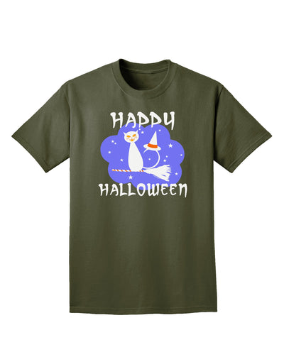 Witch Cat Adult Dark T-Shirt-Mens T-Shirt-TooLoud-Military-Green-Small-Davson Sales