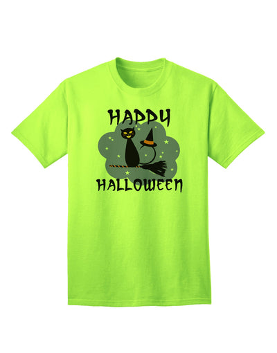 Witch Cat Adult T-Shirt-unisex t-shirt-TooLoud-Neon-Green-Small-Davson Sales