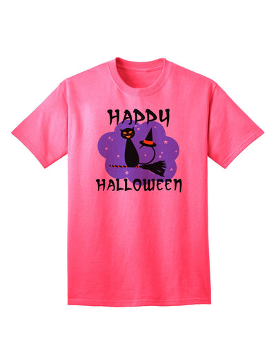 Witch Cat Adult T-Shirt-unisex t-shirt-TooLoud-Neon-Pink-Small-Davson Sales