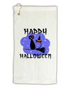 Witch Cat Micro Terry Gromet Golf Towel 16 x 25 inch-Golf Towel-TooLoud-White-Davson Sales