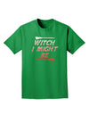 Witch I Might Be Adult Dark T-Shirt by TooLoud-Mens T-Shirt-TooLoud-Kelly-Green-Small-Davson Sales