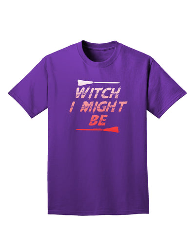 Witch I Might Be Adult Dark T-Shirt by TooLoud-Mens T-Shirt-TooLoud-Purple-Small-Davson Sales