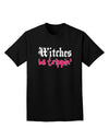 Witches Be Trippin Adult Dark T-Shirt-Mens T-Shirt-TooLoud-Black-Small-Davson Sales