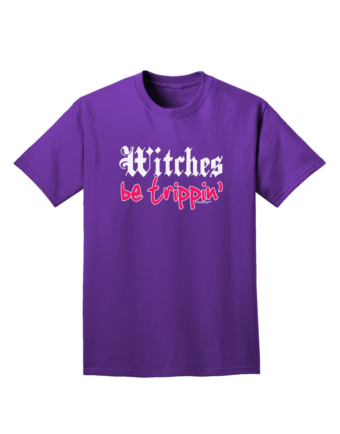 Witches Be Trippin Adult Dark T-Shirt-Mens T-Shirt-TooLoud-Purple-Small-Davson Sales