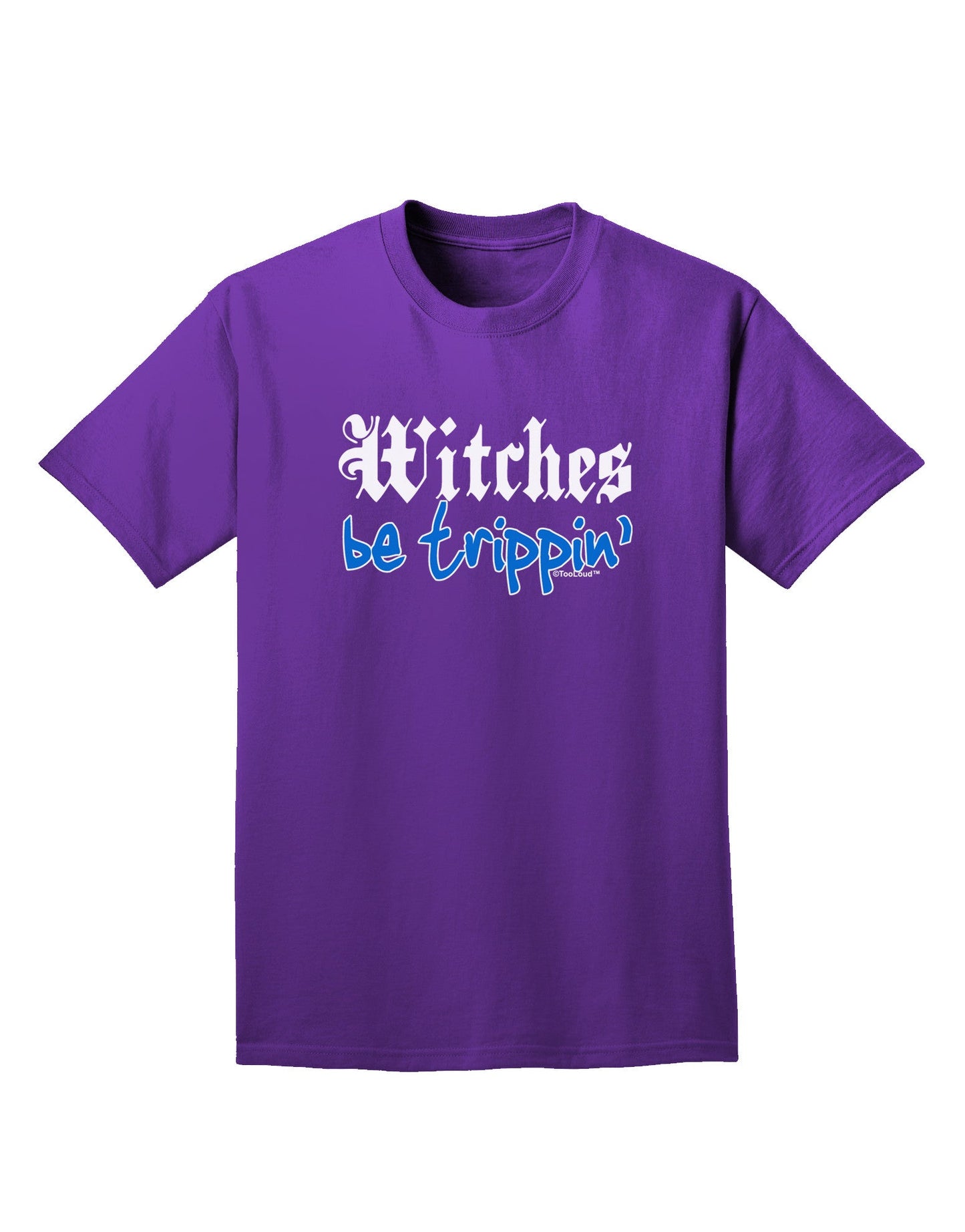 Witches Be Trippin Blue Adult Dark T-Shirt-Mens T-Shirt-TooLoud-Purple-Small-Davson Sales