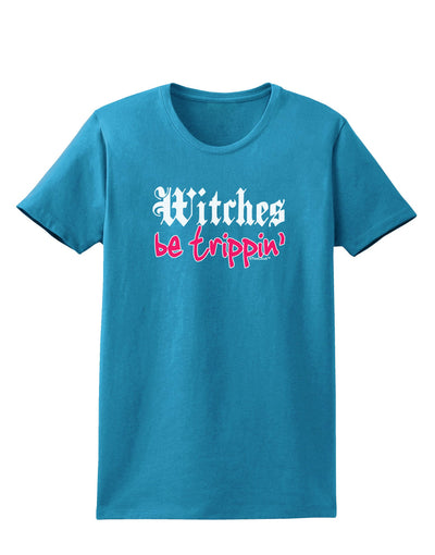 Witches Be Trippin Womens Dark T-Shirt-TooLoud-Turquoise-X-Small-Davson Sales