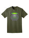 Witches Cauldron Happy Halloween Adult Dark T-Shirt-Mens T-Shirt-TooLoud-Military-Green-Small-Davson Sales