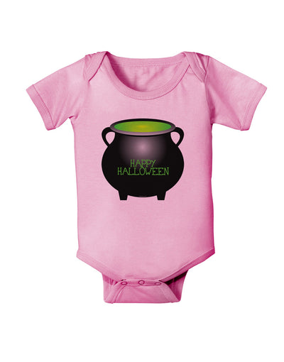 Witches Cauldron Happy Halloween Baby Romper Bodysuit-Baby Romper-TooLoud-Light-Pink-06-Months-Davson Sales