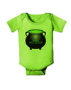 Witches Cauldron Happy Halloween Baby Romper Bodysuit-Baby Romper-TooLoud-Lime-Green-06-Months-Davson Sales