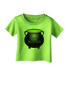 Witches Cauldron Happy Halloween Infant T-Shirt-Infant T-Shirt-TooLoud-Lime-Green-06-Months-Davson Sales