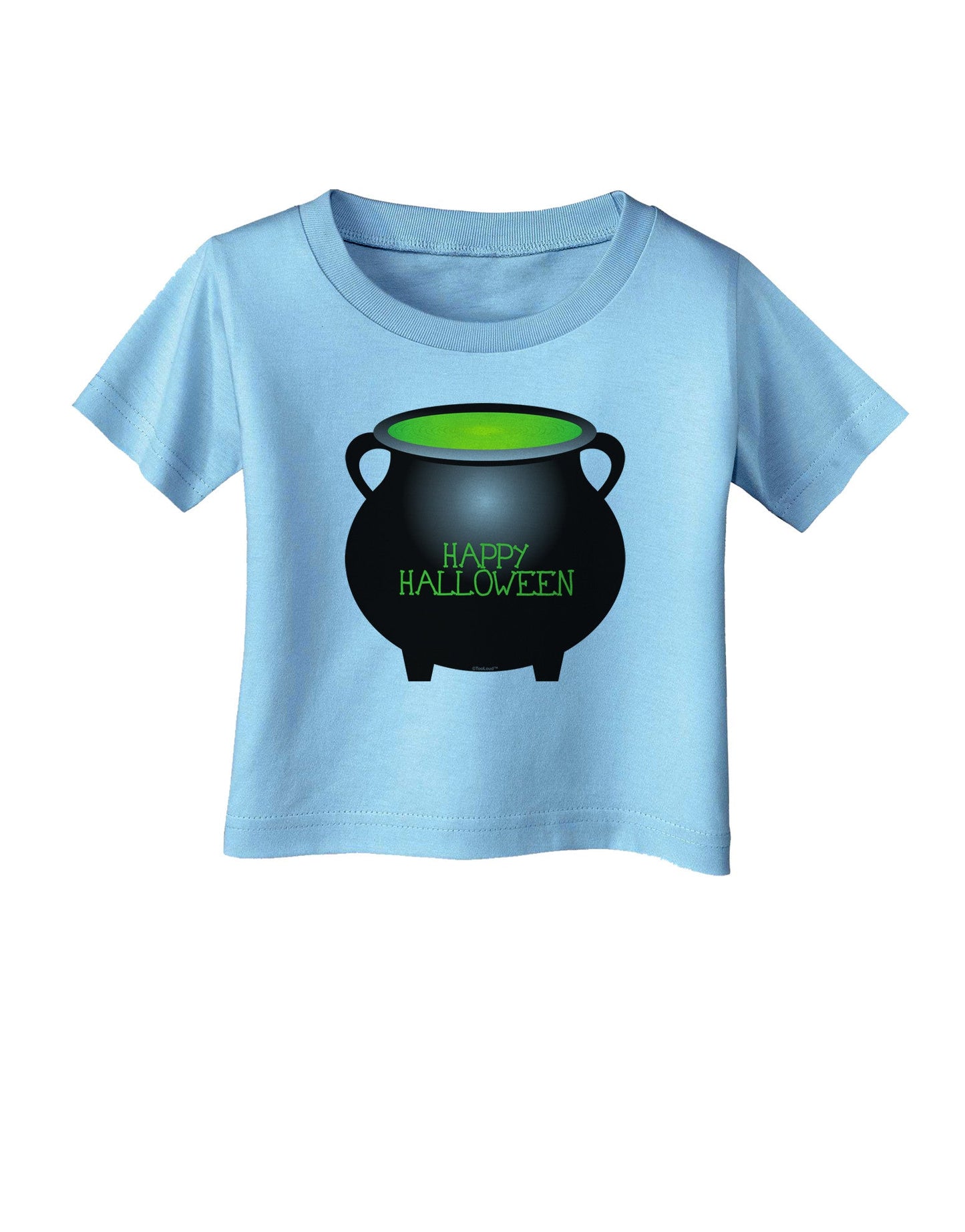 Witches Cauldron Happy Halloween Infant T-Shirt-Infant T-Shirt-TooLoud-Aquatic-Blue-06-Months-Davson Sales