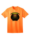 Witches Cauldron Happy Halloween - Premium Adult T-Shirt Collection-Mens T-shirts-TooLoud-Neon-Orange-Small-Davson Sales