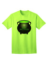 Witches Cauldron Happy Halloween - Premium Adult T-Shirt Collection-Mens T-shirts-TooLoud-Neon-Green-Small-Davson Sales