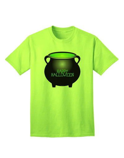 Witches Cauldron Happy Halloween - Premium Adult T-Shirt Collection-Mens T-shirts-TooLoud-Neon-Green-Small-Davson Sales