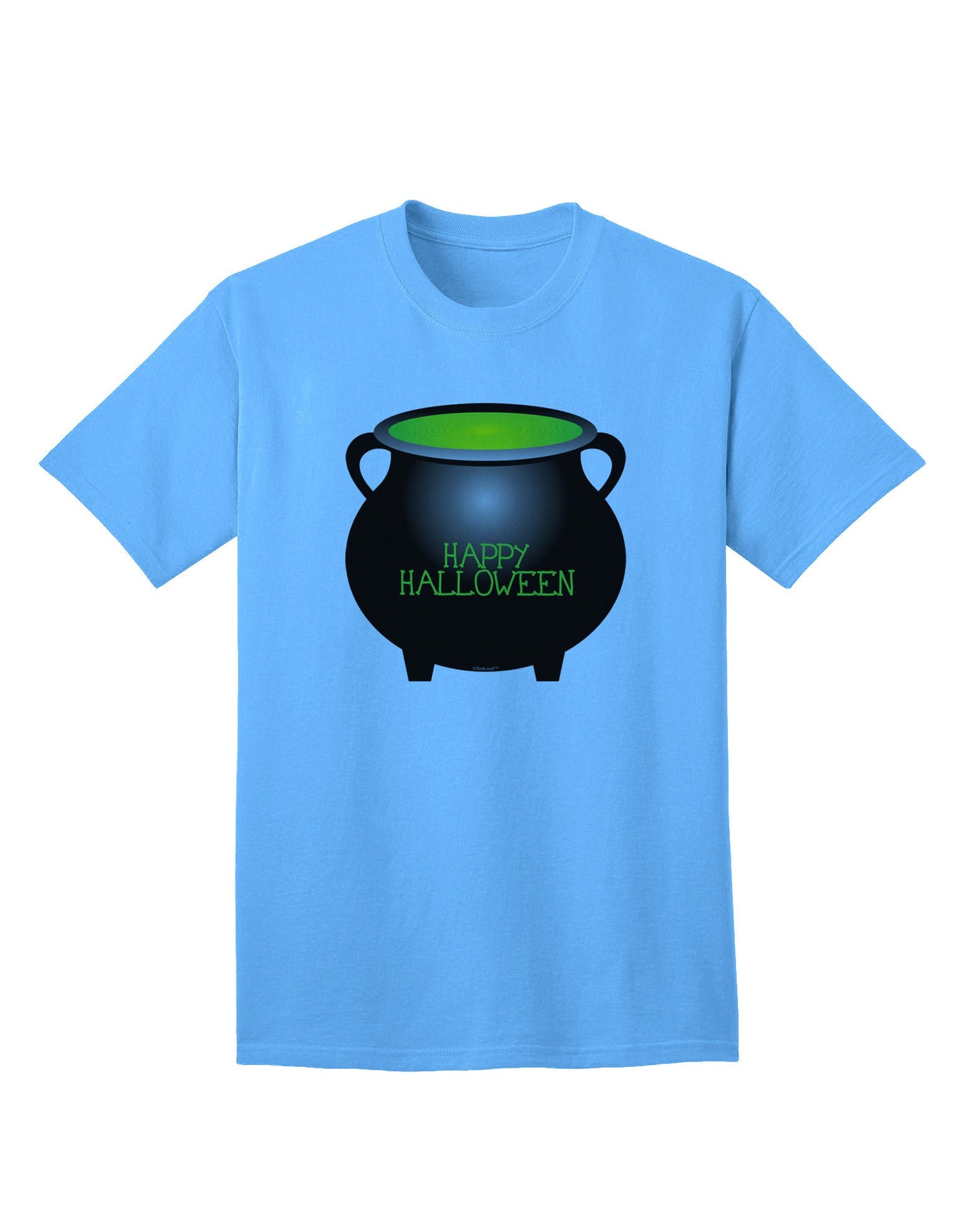 Witches Cauldron Happy Halloween - Premium Adult T-Shirt Collection-Mens T-shirts-TooLoud-Aquatic-Blue-Small-Davson Sales
