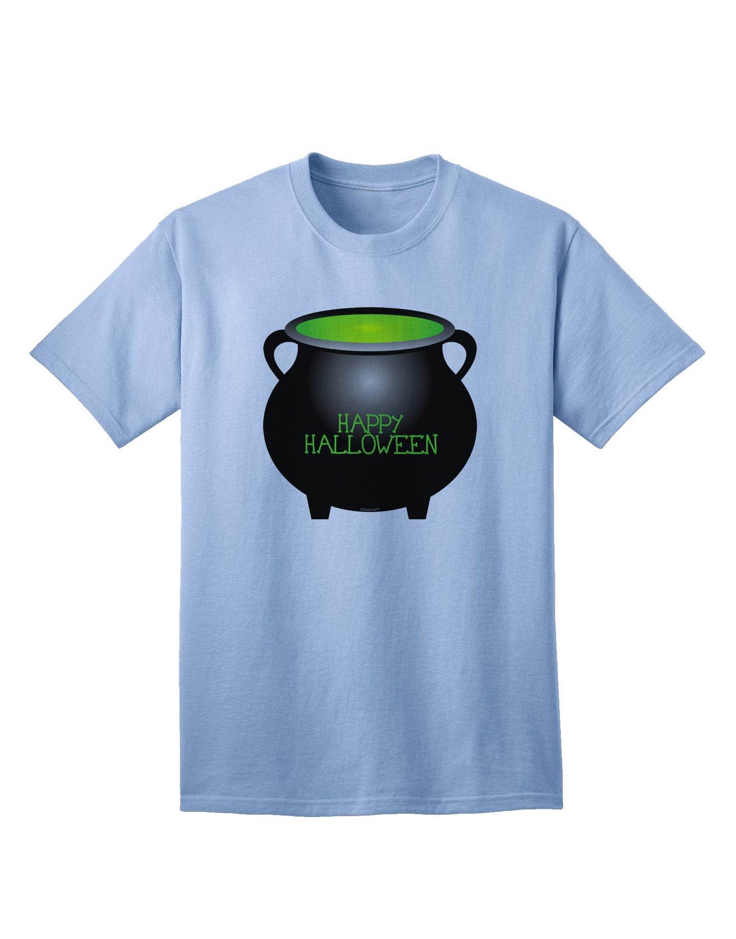 Witches Cauldron Happy Halloween - Premium Adult T-Shirt Collection-Mens T-shirts-TooLoud-Light-Blue-Small-Davson Sales