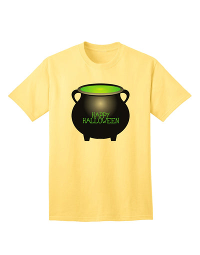 Witches Cauldron Happy Halloween - Premium Adult T-Shirt Collection-Mens T-shirts-TooLoud-Yellow-Small-Davson Sales