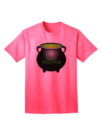 Witches Cauldron Happy Halloween - Premium Adult T-Shirt Collection-Mens T-shirts-TooLoud-Neon-Pink-Small-Davson Sales