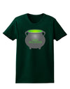 Witches Cauldron Happy Halloween Womens Dark T-Shirt-TooLoud-Forest-Green-Small-Davson Sales